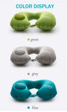 Inflatable in-flight pillow